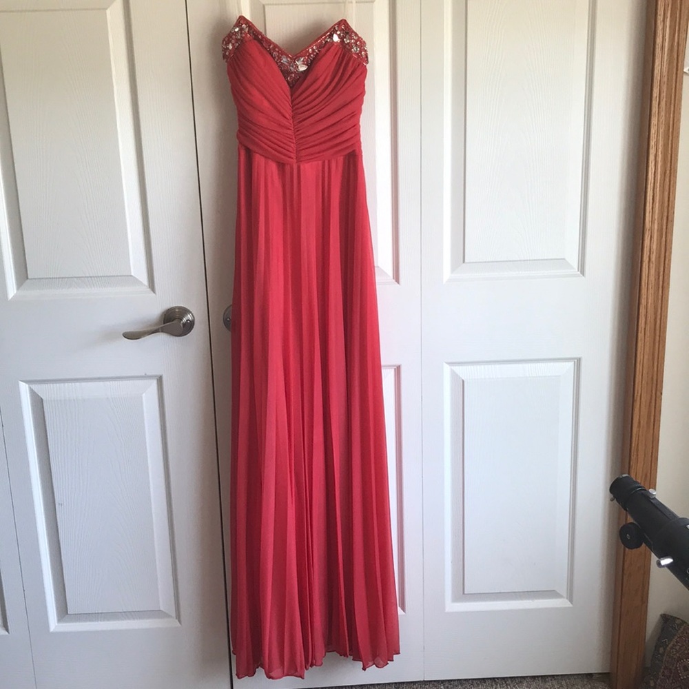 Strapless Long Prom Dress